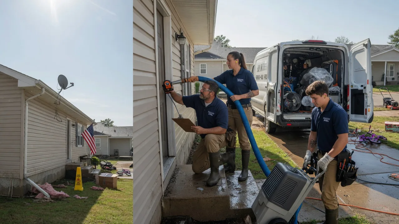 Ceiling Water Damage Restoration in Dover, MO near me